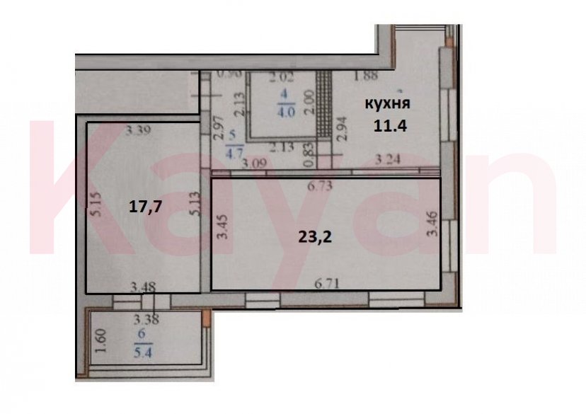 Продажа 2-комн. квартиры, 66.4 кв.м фото 9