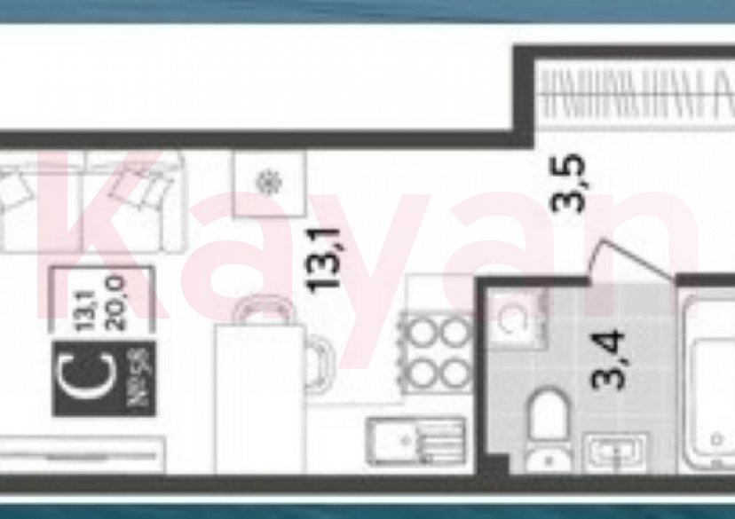 Продажа студии, 20 кв.м фото 1